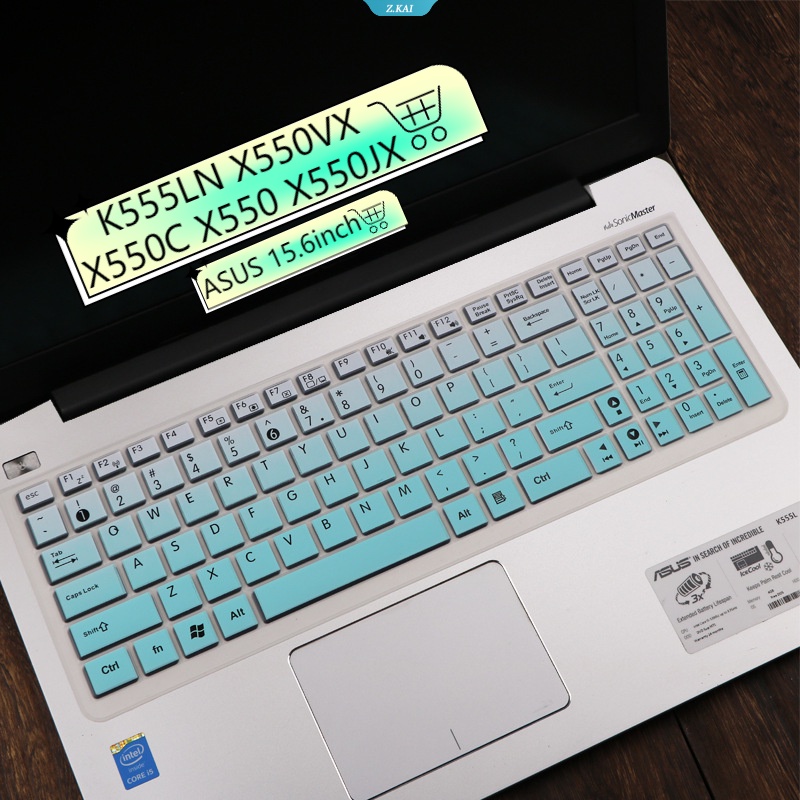 Cover Keyboard Komputer Untuk Model ASUS 15.6inch Warna Solid Bahan Silikon Tahan Air Model Film Keyboard K555LN X550VX X550C X550 X550JX Penutup Debu Keyboard [ZK].