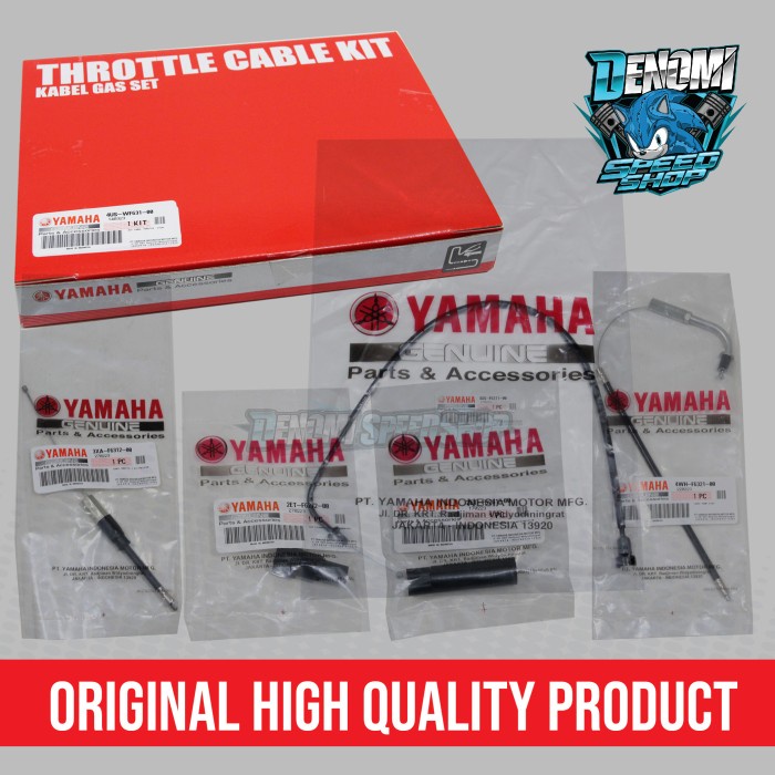 Kabel Throttle Gas Set Kabel Pompa Oli Samping Yamaha F1ZR FIZR F1Z FIZ R Original YGP 4US-WF631-00