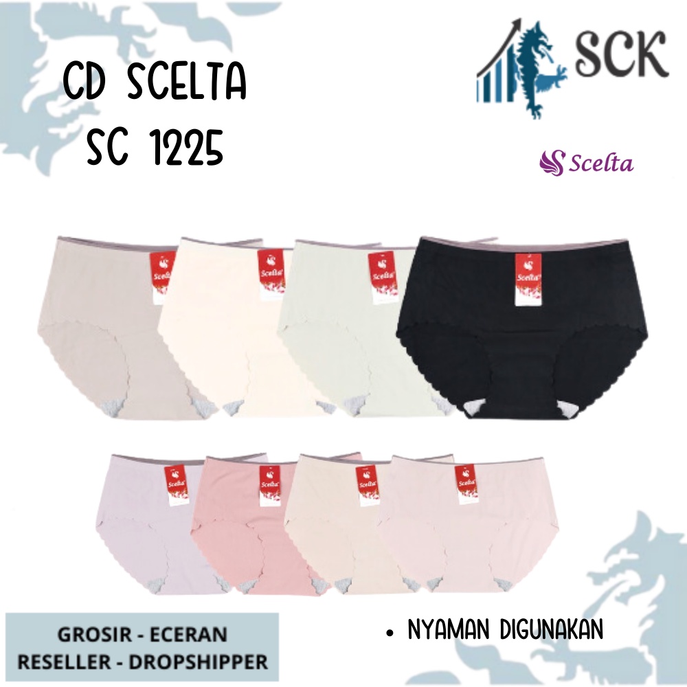 Celana Dalam SCELTA 1225 Halus / CD Ukuran M-XXL Bahan Katun / Pakaian Dalam Wanita
