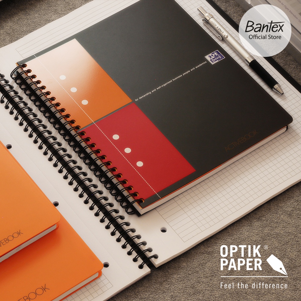 

[Artomas] Oxford Activebook A5+ Squared Notebook Planner Journal Agenda Diary Buku Catatan Kertas Berkotak Optik Paper 100102880