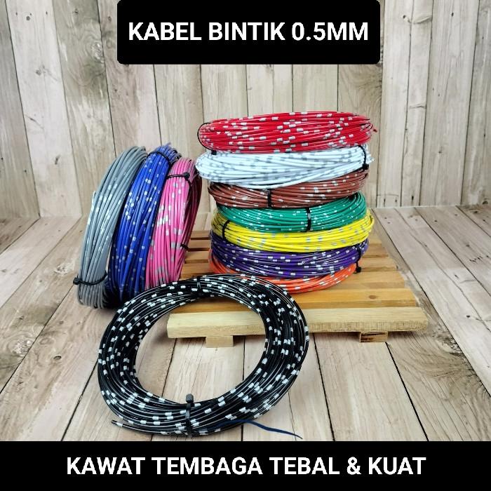 Kabel Bintik Serabut Tembaga 0.5mm Kabel Bodi Motor Mobil Automotive Cable Wire