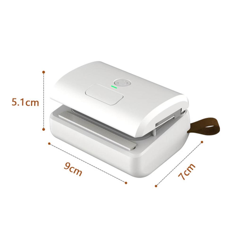 C5goon Mesin Vacuum Sealer Elektrik Multifungsi USB Rechargeable Food Storage Sealer Mesin Pengemas Vakum Sealer Otomatis D1Z2