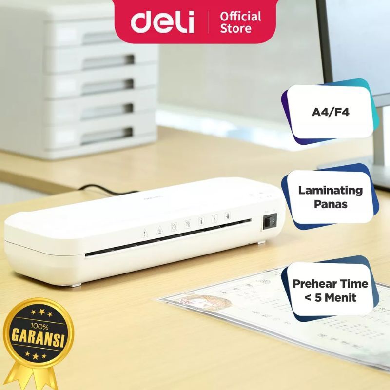 

Deli Laminator Mesin Laminating A4 F4 70-100 MIC Laminasi Hot/Panas Dokumen Cepat Praktis E2132