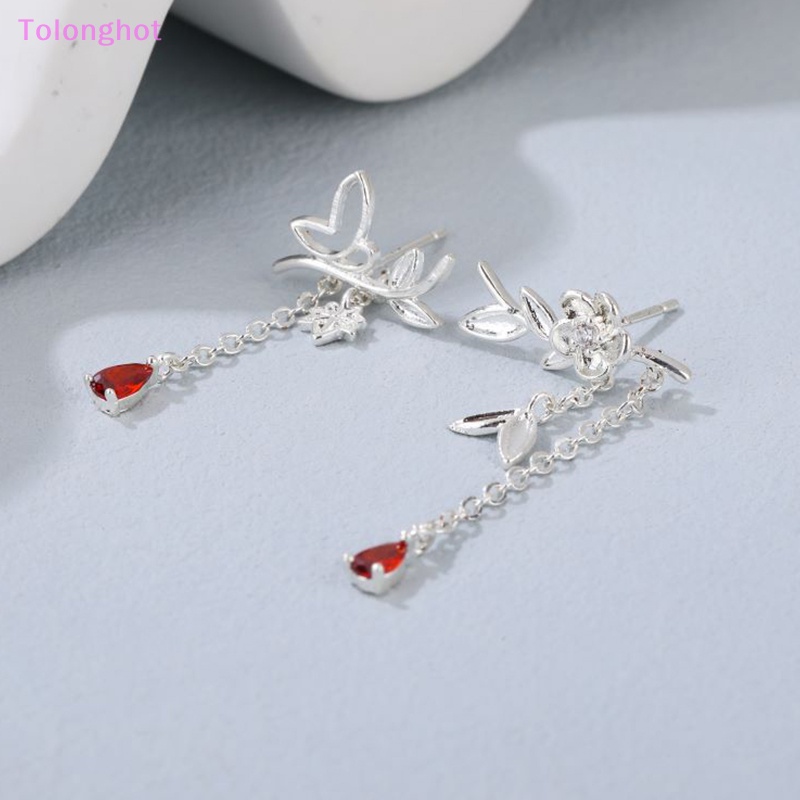 Tolonghot&gt; 1pasang Kartun Anime Tian Guan Ci Fu Anting Hua Cheng Xie Lian Ear Studs Untuk Wanita Pasangan Bunga Perhiasan Aksesoris Hadiah Dengan Baik