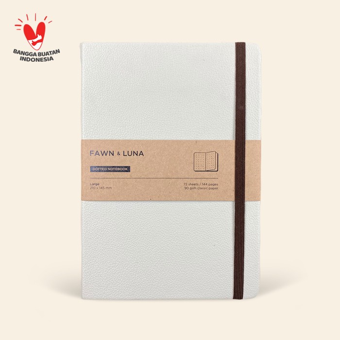 

✨BISA COD✨ -Notebook Large A5 - Barely Beige - Buku Jurnal / Agenda - Plain