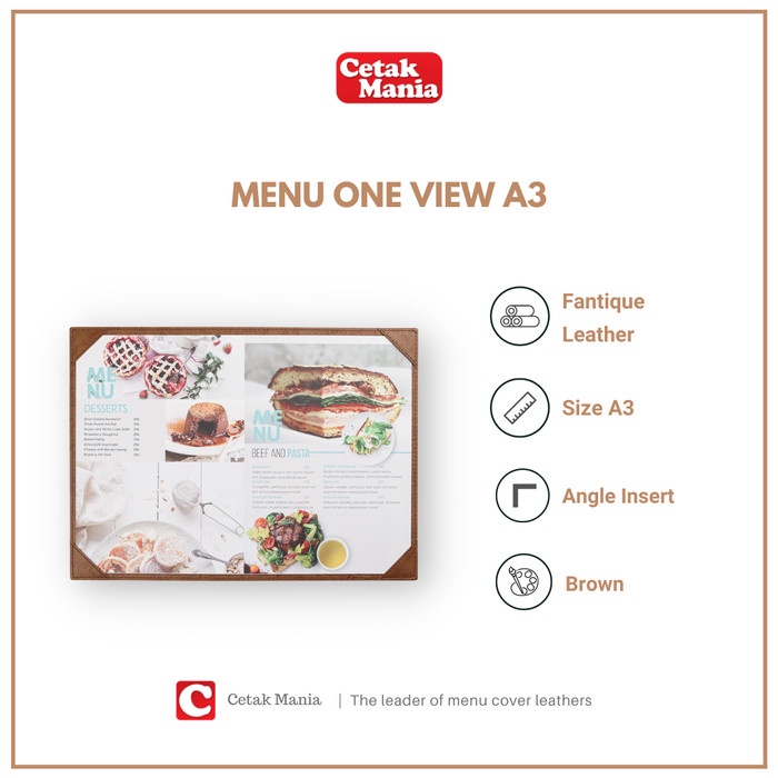 

✨BISA COD✨ -MENU KULIT ONE VIEW ELEGAN A3