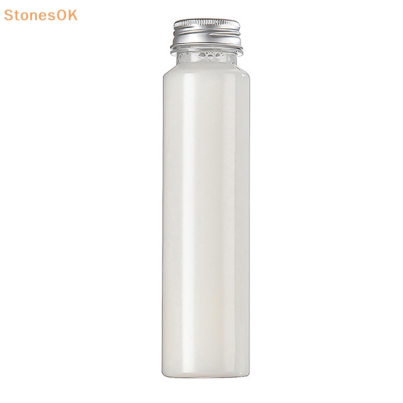 Stones 1Pc 350ml PET Gelas Teh Susu Lucu Dengan Tutup Round Bottle Cup Minuman Tea Candy Storage Jar Perlengkapan Dekorasi Pesta ID