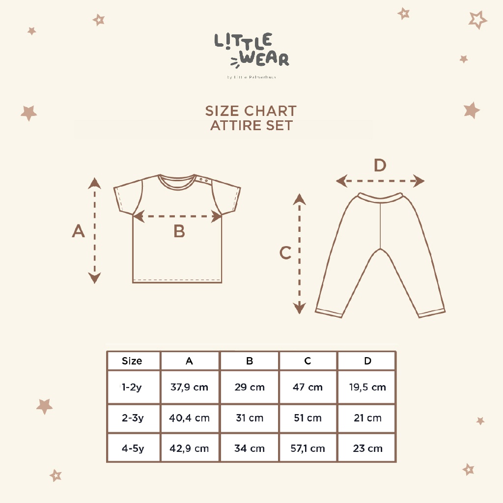 Little Palmerhaus Little Wear Attire Set | Pakaian Anak | Baju Setelan