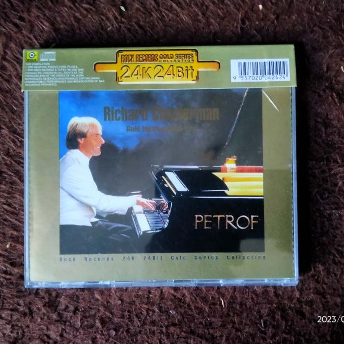 CD 24K RICHARD CLAYDERMAN GOLD DISC GOLD INSTRUMENTAL HITS