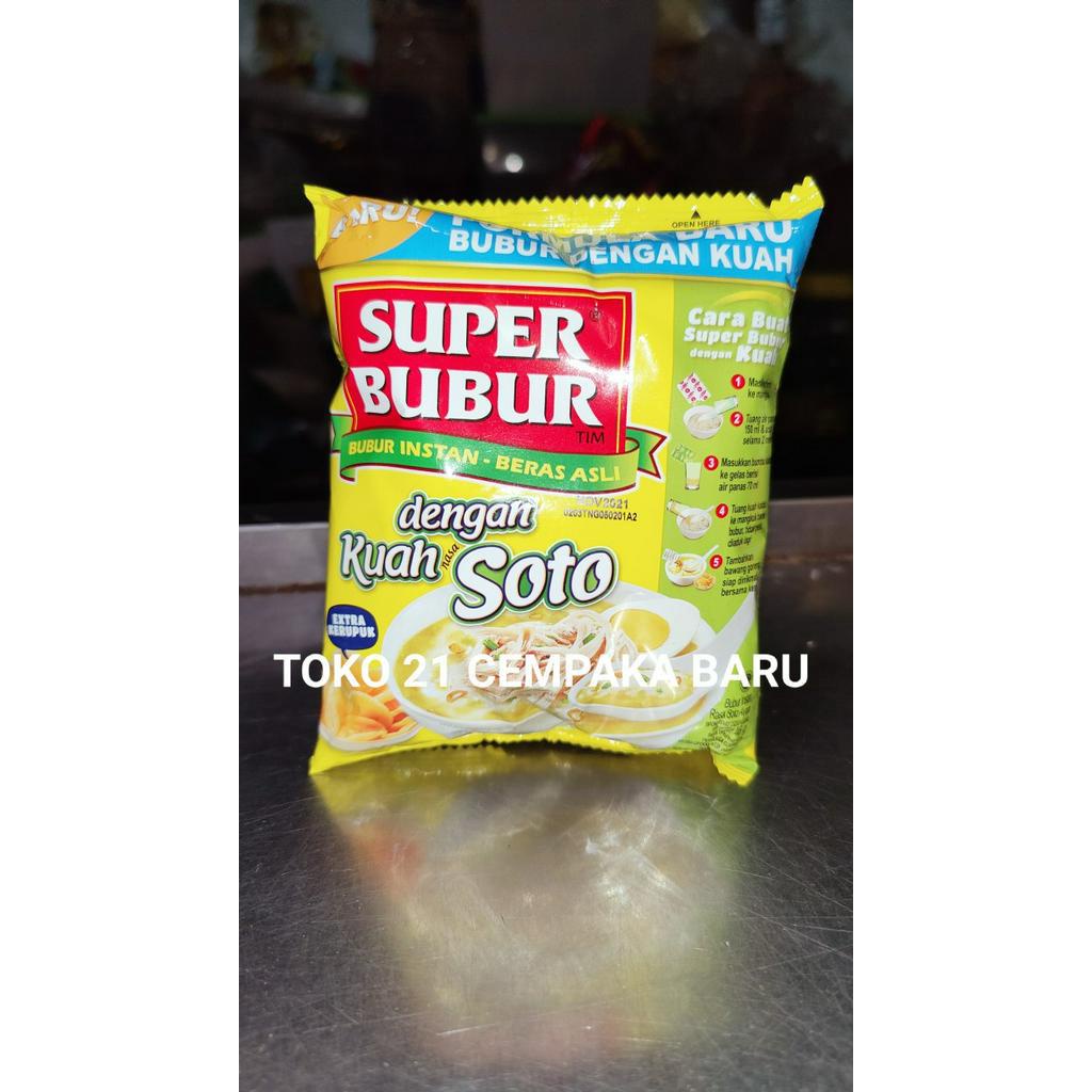 

Super Bubur Rasa SOTO sachet 46 gram | Super Bubur SOTO Instan Murah