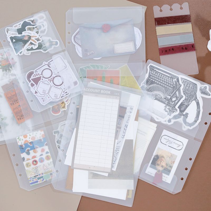 

Penyimpanan binder 6 rings a5 a6 - file holder sleeve - photocard [thehanscorner] 3