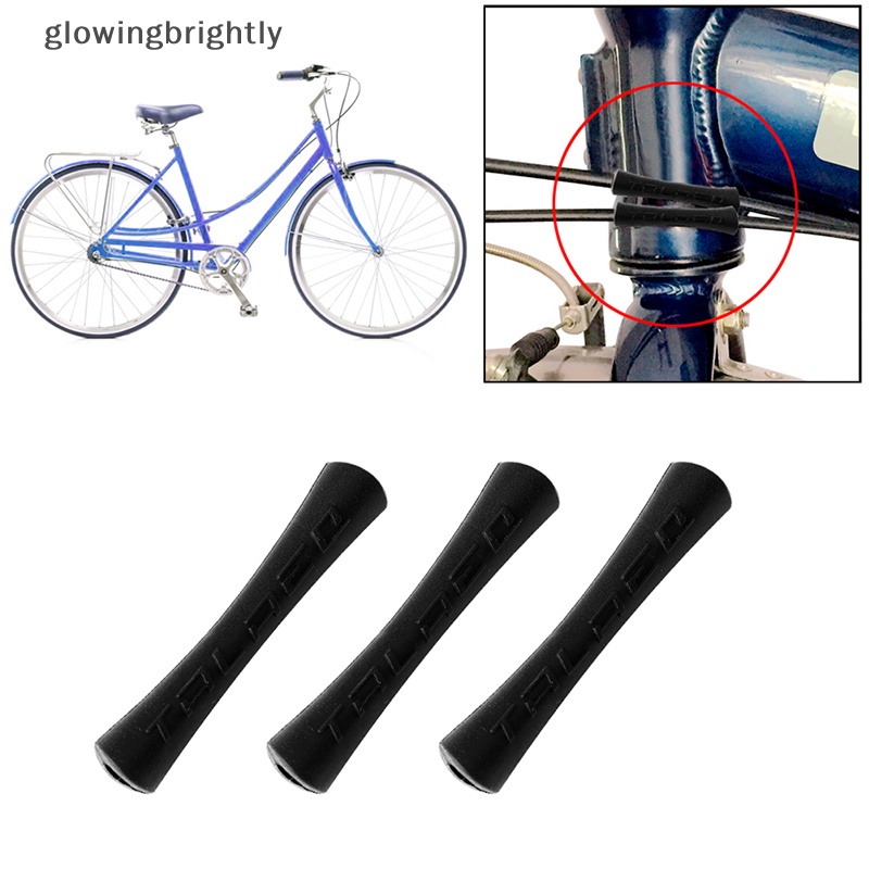 [glowingbrightly] 3 /6pcs Pelindung Kabel Sepeda Frame Sepeda Anti-Gesek Bersepeda Bungkus Penjaga Tabung TFX