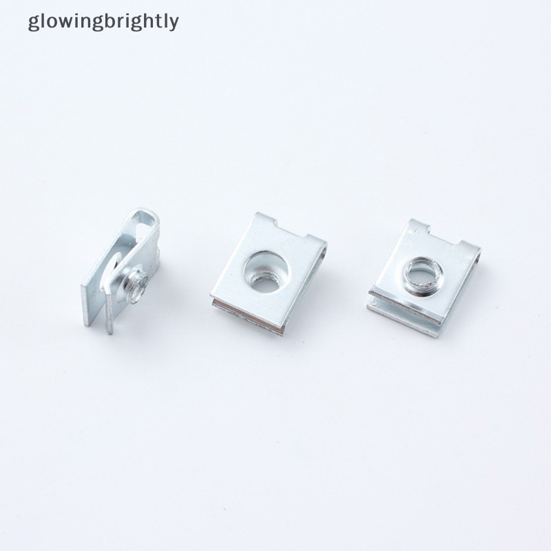 [glowingbrightly] 10pcs Mobil Self Tapping Screw Fastener U-Type Clip Untuk M4 M5 M6 Sekrup Motor Perlindungan Anti Karat Screw Buckle Lembaran Besi TFX