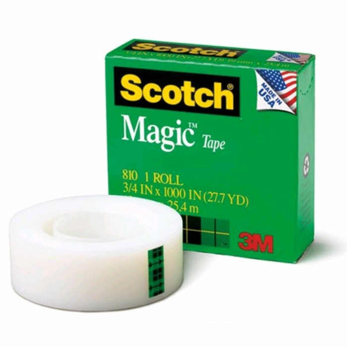 

3M Scotch magic tape 810 invisible tape solasi tulis