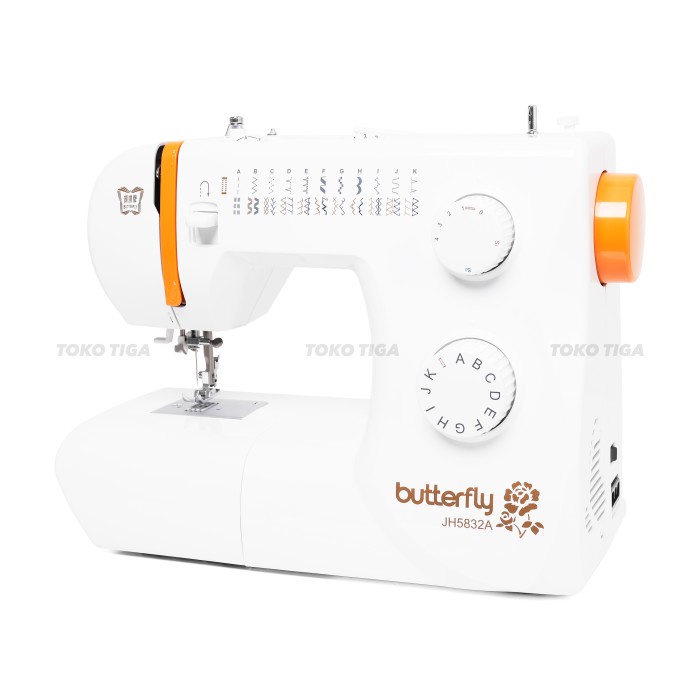 Mesin Jahit BUTTERFLY JH5832A / JH 5832 A Multifungsi Portable