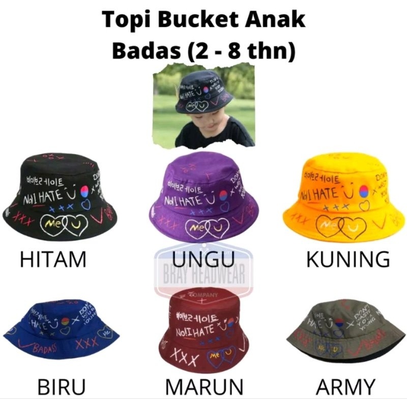 TOPI BUKET ANAK LAKI PEREMPUAN MOTIF DINO LUCU
