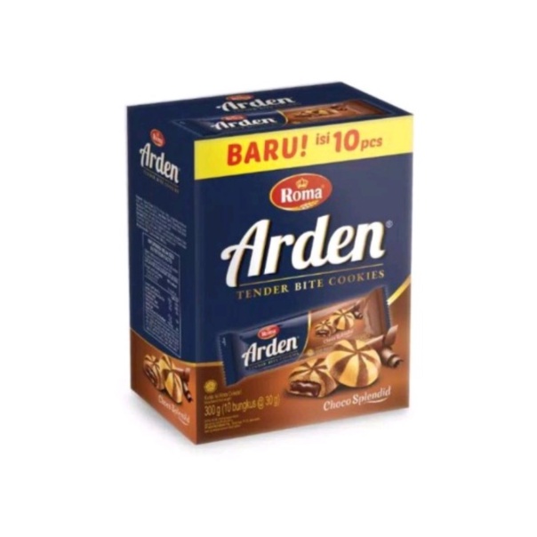 

Roma Arden Tender Bite Cookies Kukis Isi Krim Cokelat 1 Box Isi 10 pcs x @30gr