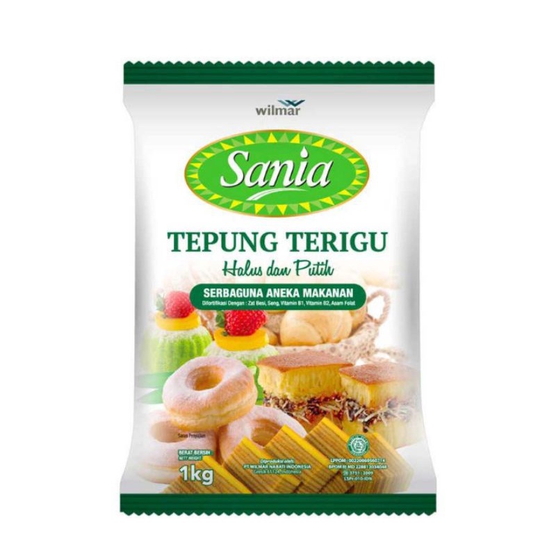 

(kirim instant) Sania Tepung Terigu Serbaguna 1000 g 1kg - Online Fresh Mart Denpasar