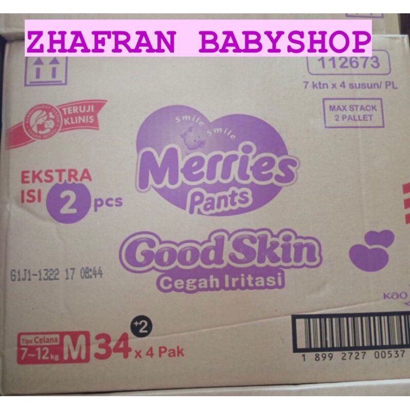 (1 KARTON) MERRIES PANTS M34