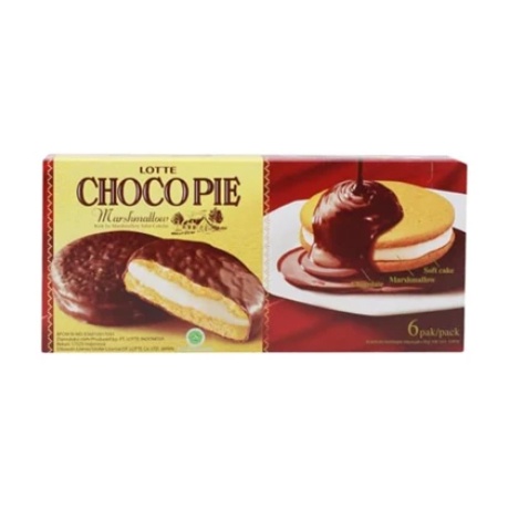 

Lotte Chocopie Marshmallow 52gr - 1 dus isi 8 pack