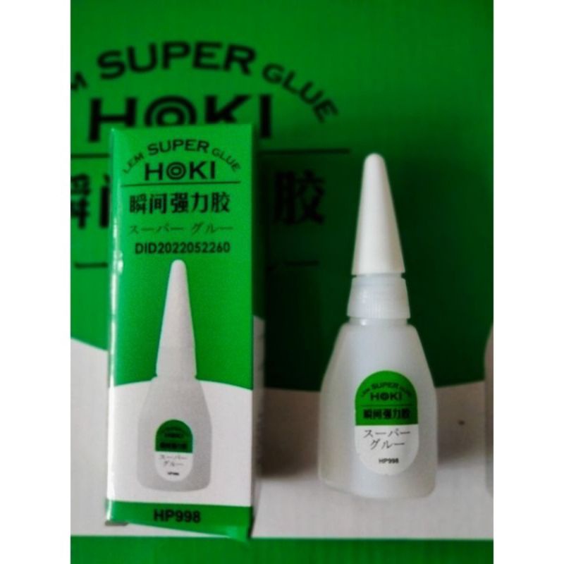 

HP998 LEM SUPER GLUE HOKI DUS HIJAU 9 GRAM LEM BESI KOREA CAIR