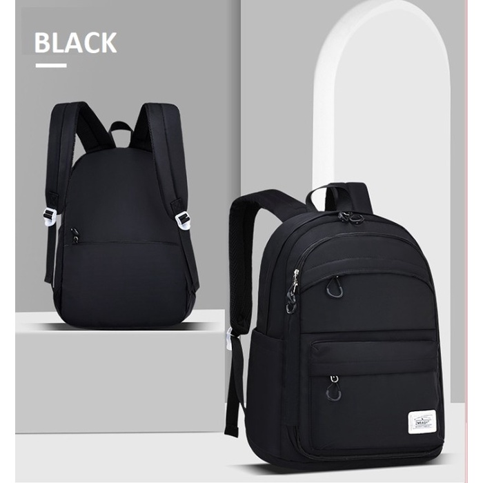 New DRAB5212 Tas Ransel Anak / Tas Sekolah Anak perempuan / Tas sekolah SD - Black