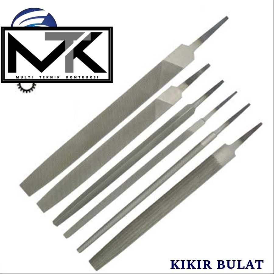 Kikir Gergaji Bulat 100mm - 300mm / Alat Kikir Bulat