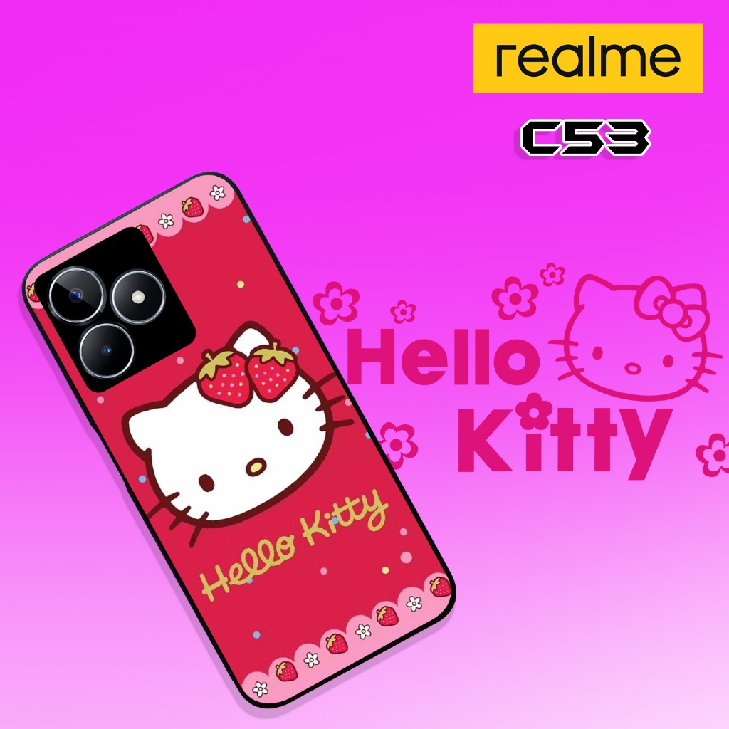 [RM208] SOFTCASE Glossy REALME C53 HELLO KITTY