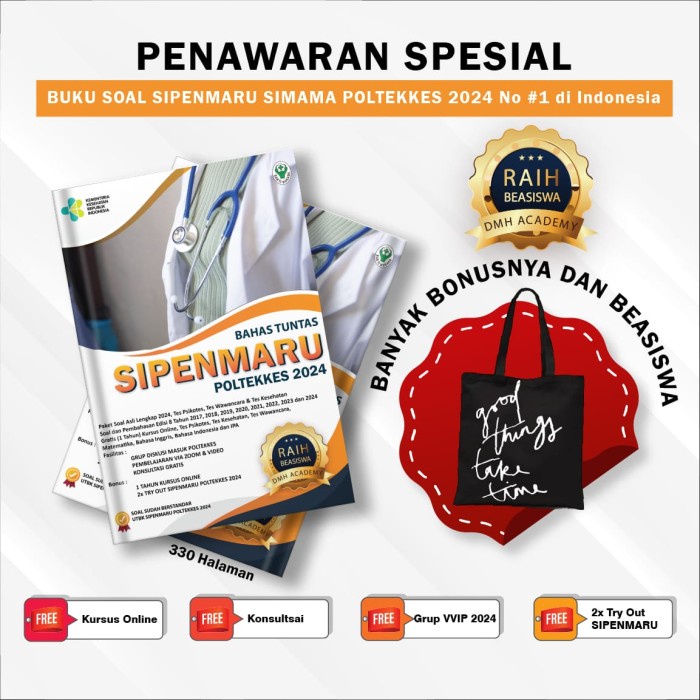 ⭐BARU (DISKON)⭐ BUKU SOAL SIPENMARU/SIMAMA TAHUN 2022 - UJIAN MASUK POLTEKKES 2022