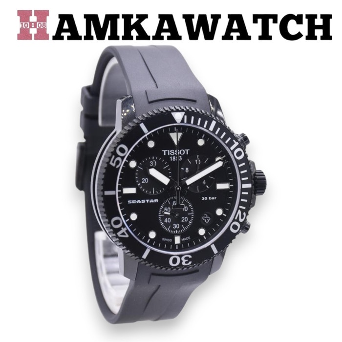 JAM TANGAN TISSOT SEASTAR ORIGINAL T120.417.37.051.02 JAM TANGAN RUBER Vs