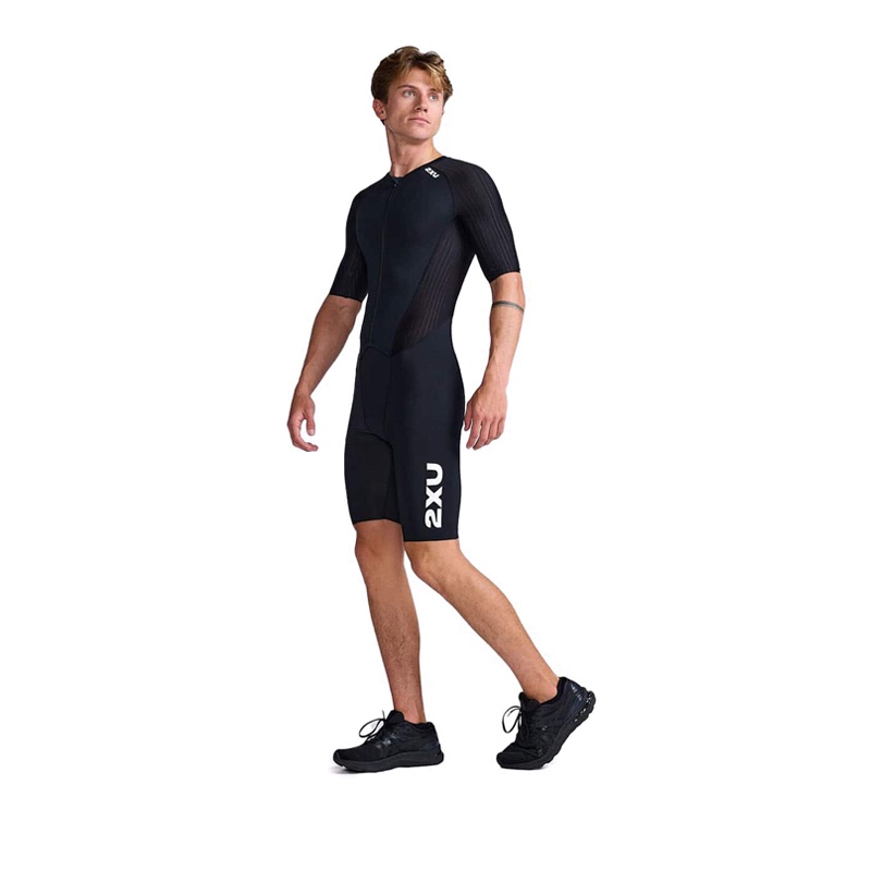 2XU MEN AERO SLEEVED TRISUIT - BLACK