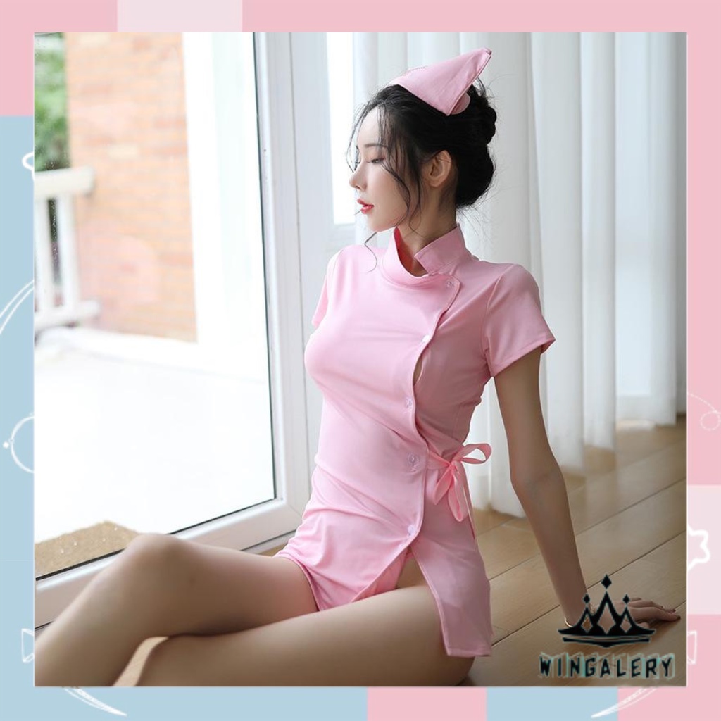 Wingalery Lingerie Cosplay Perawat Seragam Wanita Costume Nurse Doctor 3164 Pasti Diskon