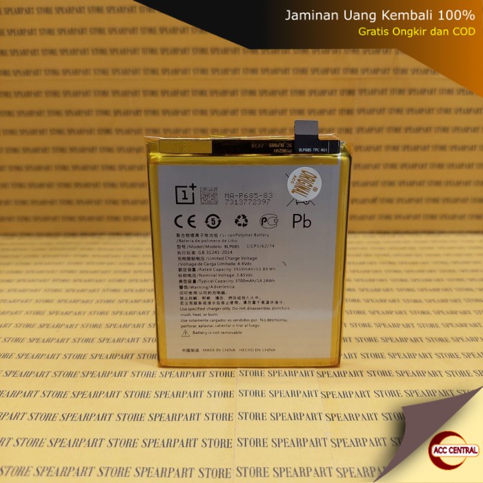 Original Baterai BLP685 Oneplus 6T / One Plus 7 -  Battery Batre