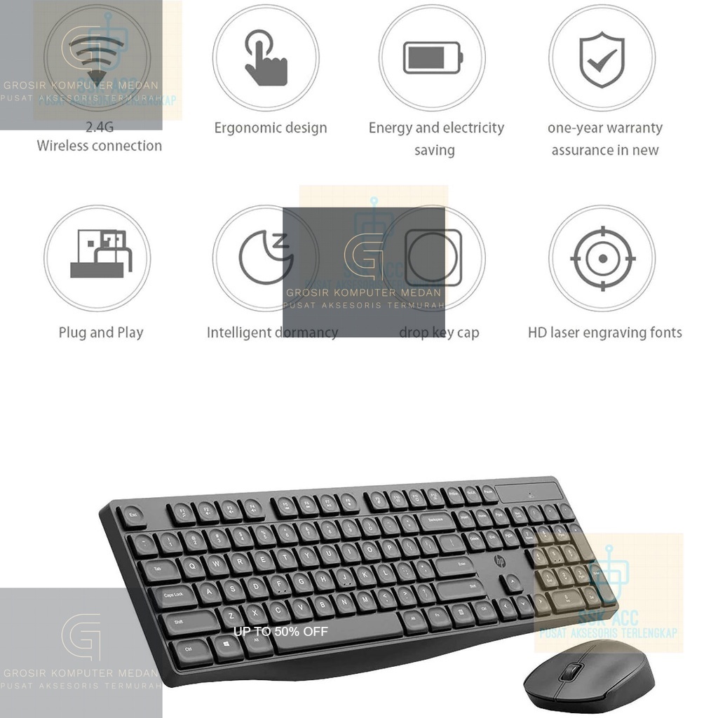 Wireless Keyboard Mouse Set | Keyboard Wireless Mouse Set Hp CS 10