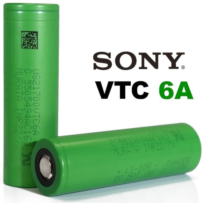 VTC 6A Sony Vape Battery 3000mAh 18650 - 100 Authentic Baterai Sony