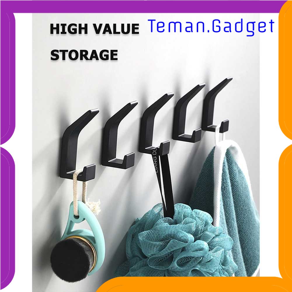 TG - ART CRMBO Gantungan Dinding Kapstok Hook Hanger Aluminium 5 PCS - CR306