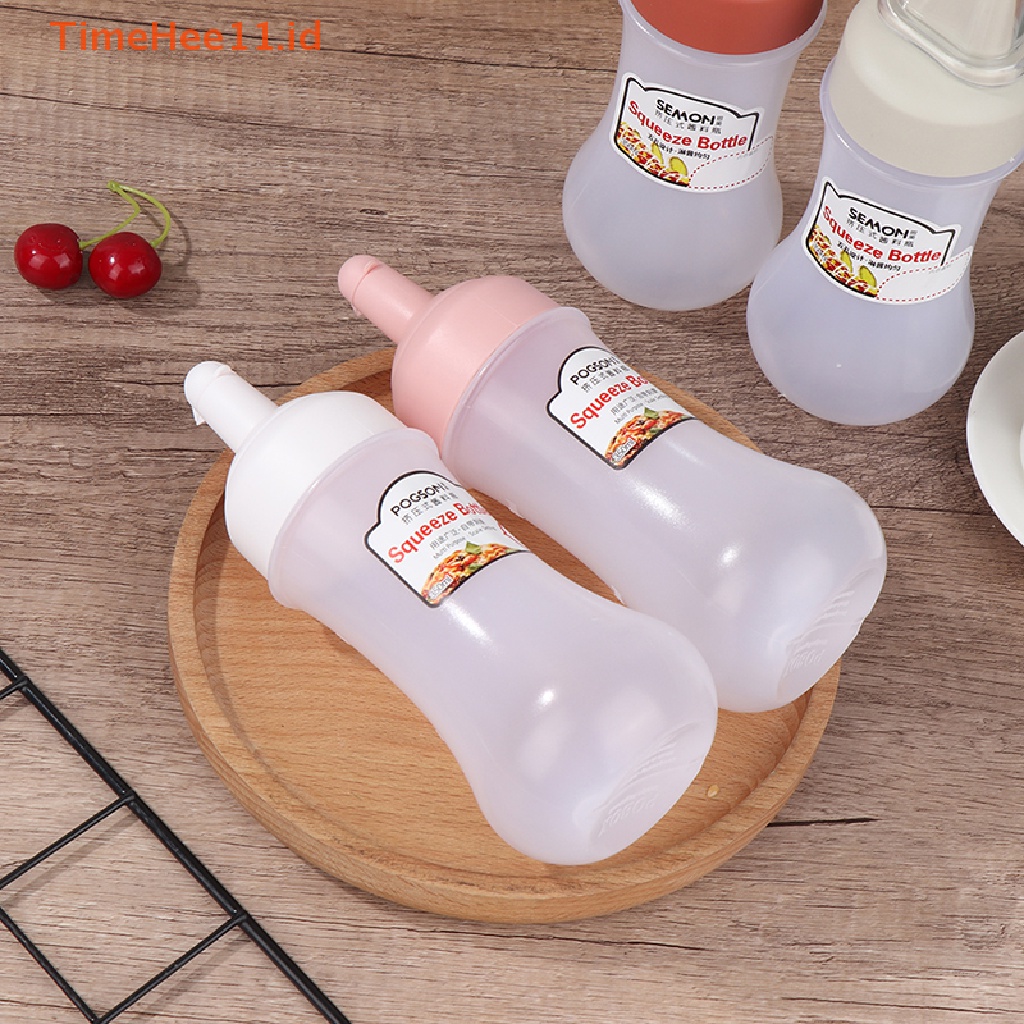 Timehee Botol Bumbu 1per5lubang Botol Pencet Botol Saus Peras Madu Tomat ID