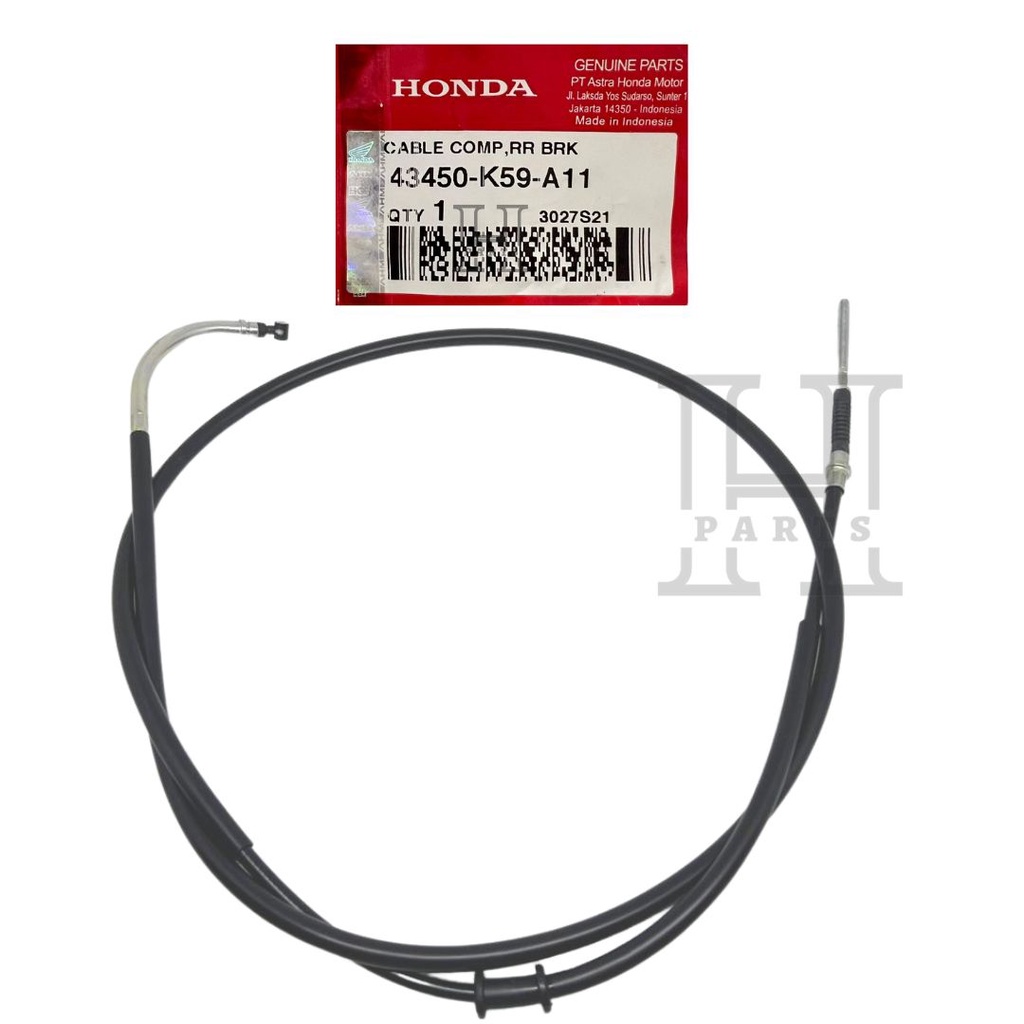 KABEL REM BELAKANG CABLE COMP RR BRK VARIO 150 ESP K59 43450-K59-A11 ASLI ORIGINAL AHM HGP HONDA