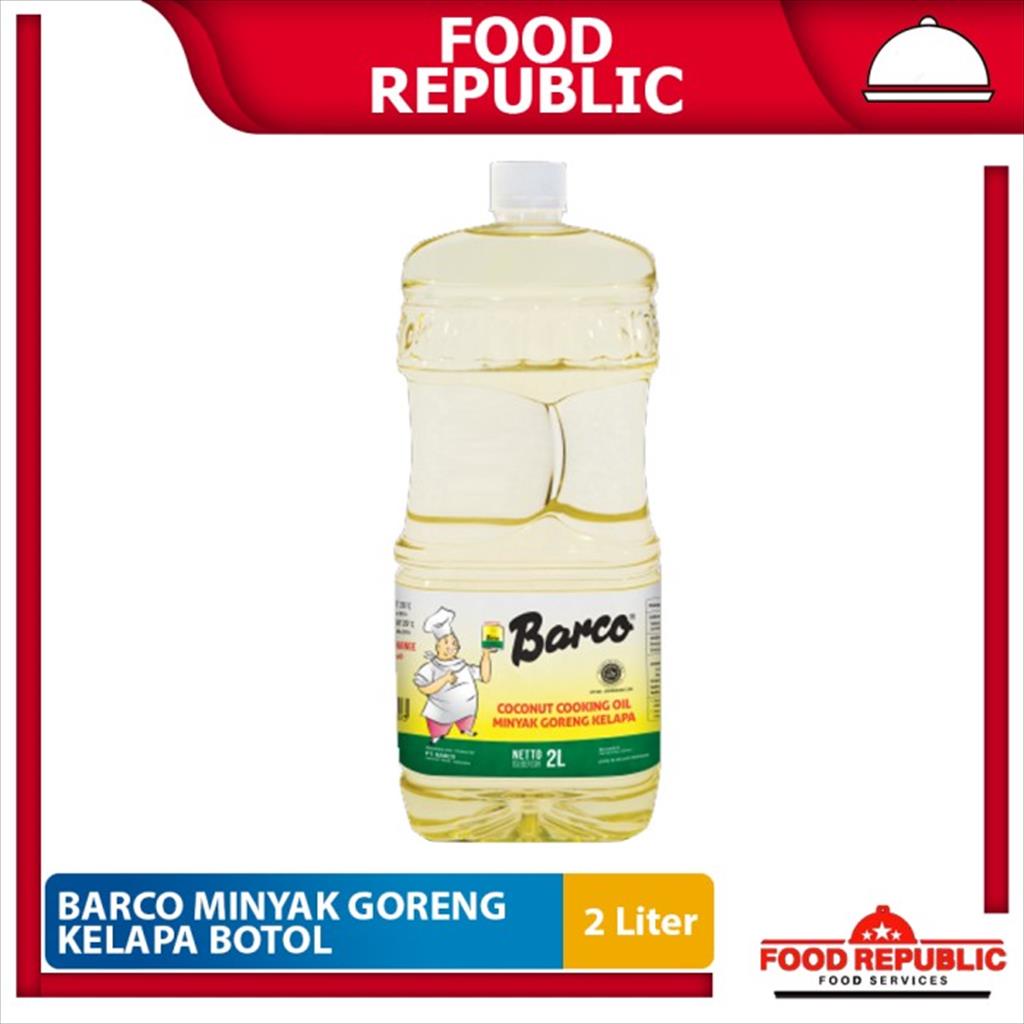 Barco Minyak Goreng Kelapa Botol 2 Liter Coconut Cooking Oil Halal