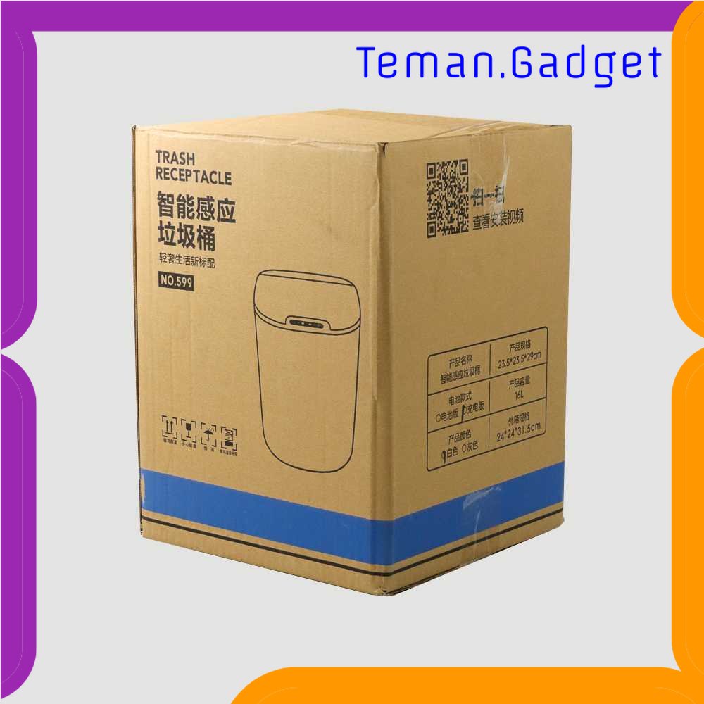 TG - ART KIMD Tempat Sampah Smart Trash Can Motion Sensor Dustbin 16L - L1