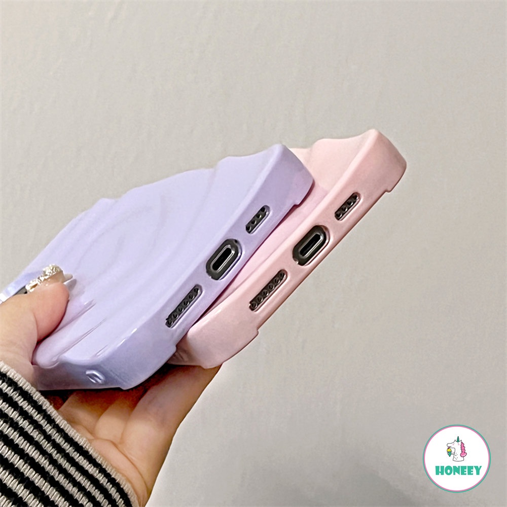 IPHONE Casing Ponsel Motif Love Hati 3D Untuk Iphone14 13 12 Pro Max11Warna Permen Lucu Lembut Shockproof Penutup Belakang