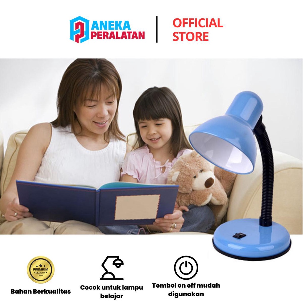 Lampu Belajar  Lampu Meja Colokan Indo/Lampu Duduk Fleksbel
