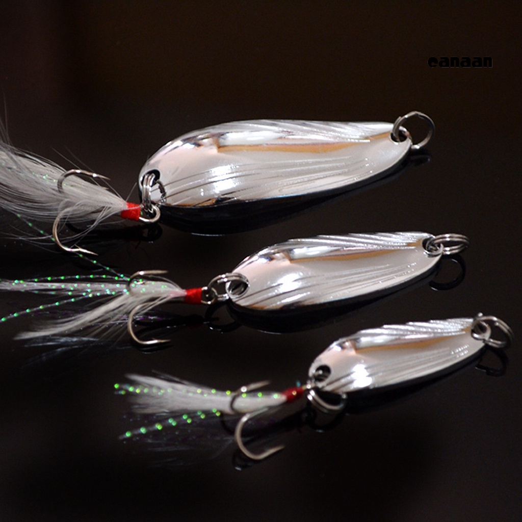 Cnn-8g Sequin Pemikat Pancing Dengan Bulu Fishing Tackle Treble Kait Tajam Umpan Keras Untuk Memancing Di Laut
