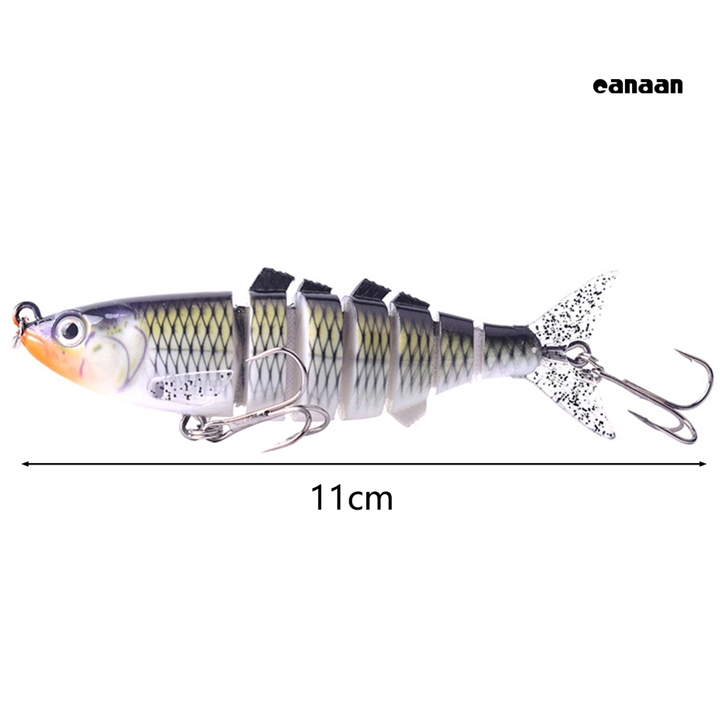 Cnn-11cm/25.5g Umpan Pancing Simulasi Tinggi Kait Tajam 3D Mata Tenggelam Umpan Banyak Segmen Wobbler Swimbait Untuk Outdoor