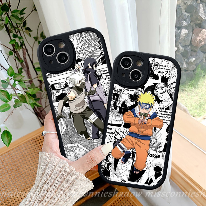 Couple Case Oppo A17 A57 A78 A15 A5s A17K A7 A54 A16K A16 A12 A95 A96 A58 A9 A5 A77s A55 A3S Reno5 8 5F 7 7Z A53 A31 A16E A92 A1K A74 A76 Trendy Anime One Piece Naruto Sarung Soft Cover