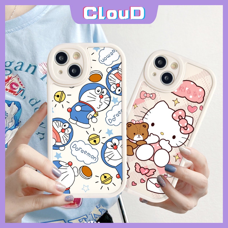Lucu Hello Kitty Lembut Tpu Ponsel Case Infinix Hot 10s 11s 10T 11 9 10 Bermain Cerdas5 6 Panas10 Lite Note8 Kartun Yang Indah Doraemon Pasangan Penutup Belakang