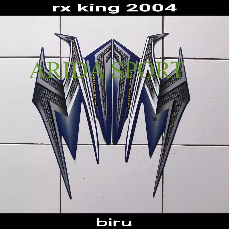 striping   yamaha rx king 2004 biru striping rx king