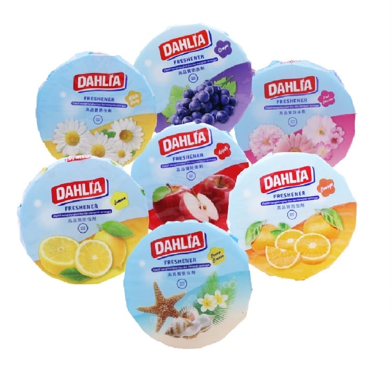 Dahlia Freshener Kamper Pengharum Ruangan Refill Gantung 80gr Kapur Barus