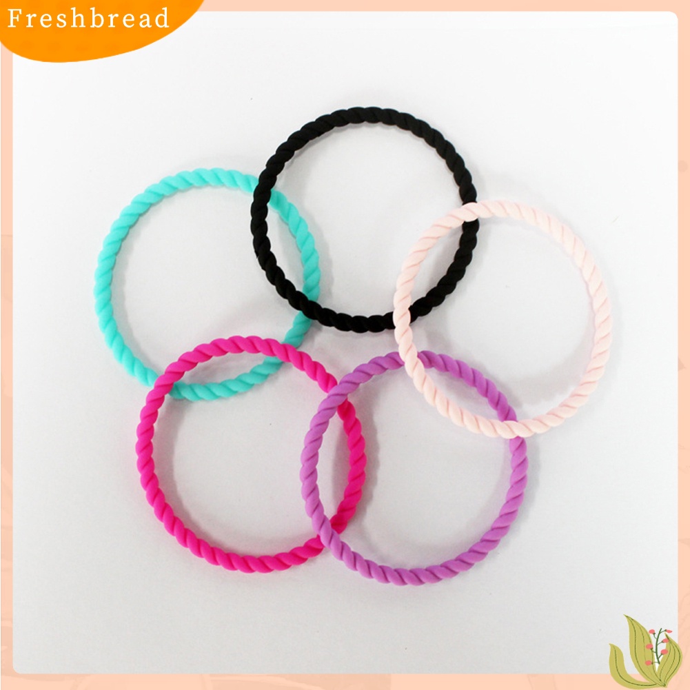 &lt; Freshbread &gt; Perempuan Silikon Twist Gelang Fashion Olahraga Bangle Gelang Perhiasan Hadiah