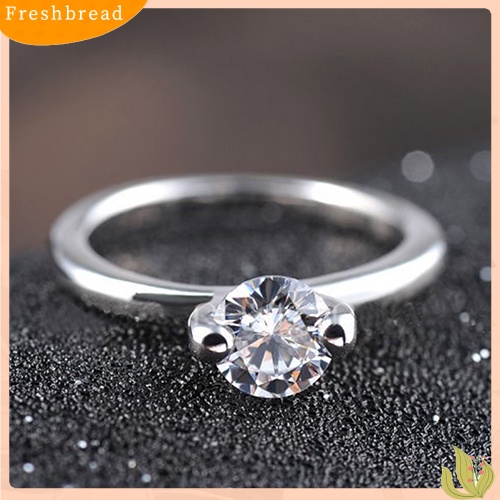 &lt; Freshbread &gt; Fashion Wanita Paduan Band Berlian Imitasi Dekorasi Jari Cincin Perhiasan Charms Hadiah